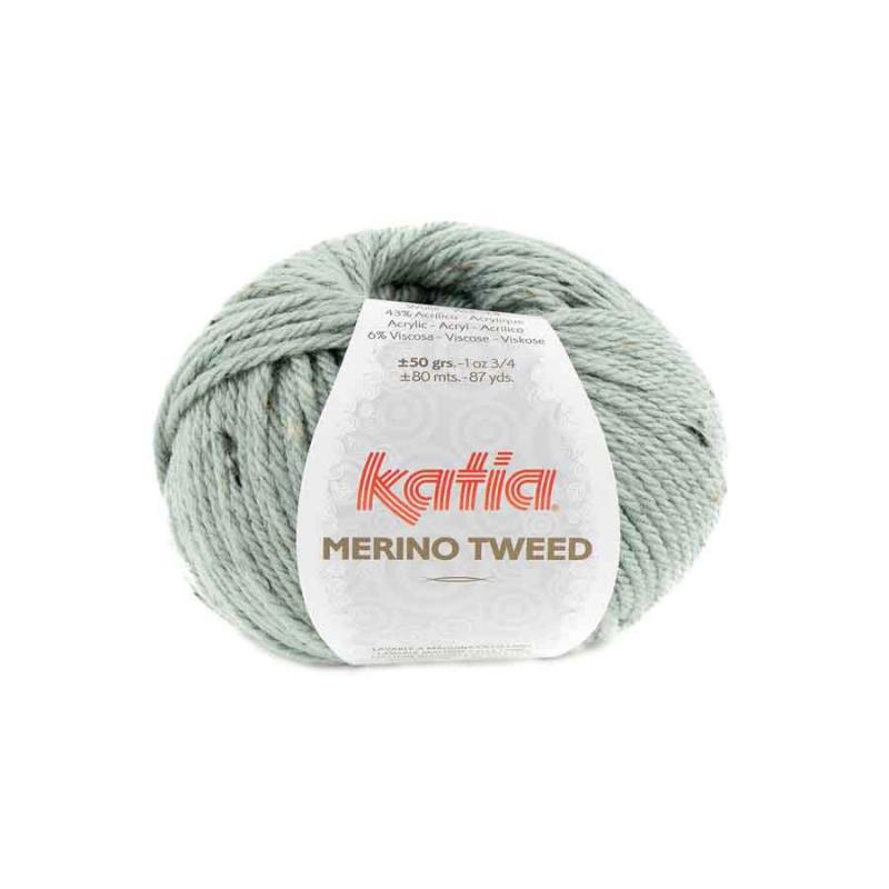 Merino Tweed Farbe 313 resedagrün