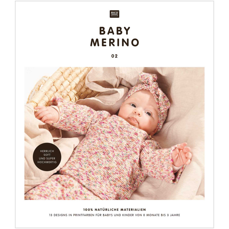 Baby Merino Print Farbe 13 blau-grün