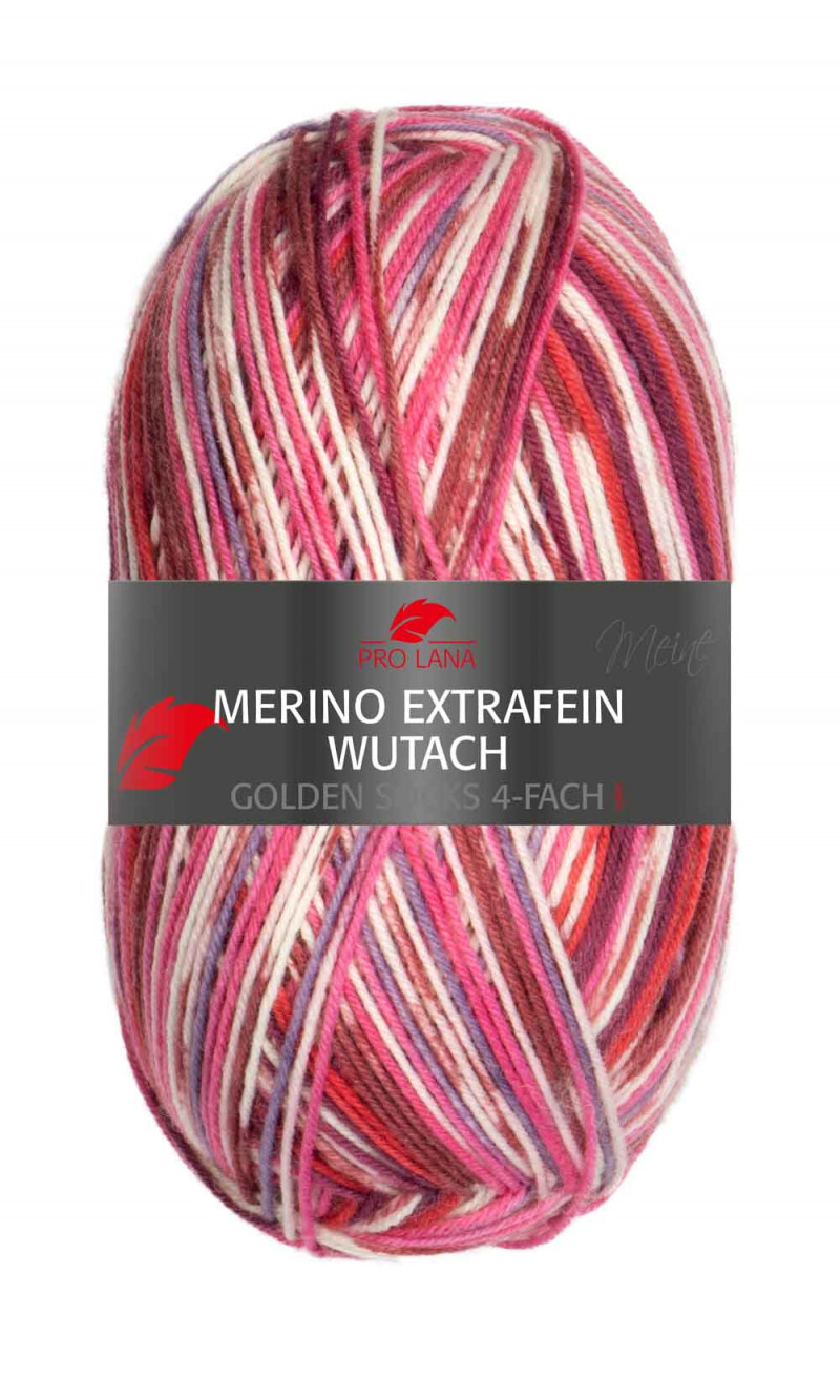 GS Wutach Merino Extrafein Farbe 628 rot-natur
