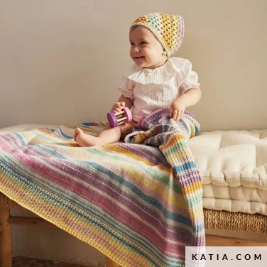 Fair Cotton Diverso Farbe 406 wasserblau-rosé-zitronengelb