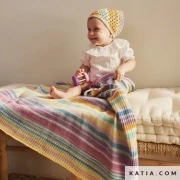 Fair Cotton Diverso Farbe 406 wasserblau-rosé-zitronengelb