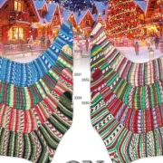 Supersocke Sort. 412 Winter Color 3355, Farbe pastell-weihnachtlich