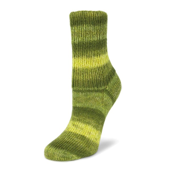 Flotte Socke Cashmere-Merino Farbe 1327 grün-belbgrün