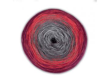 Bobbel Cotton Farbe 04 grau-rot-bordeaux