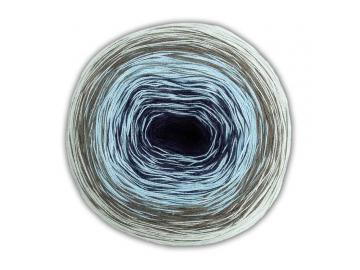Bobbel Cotton Farbe 39 dunkelblau-hellblau-grau-hellgrau