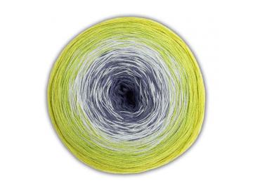 Bobbel Cotton Farbe 41 dunkelgrau-hellgrau-limette