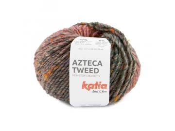 Azteca Tweed Farbe 300 korallen-blassgrün-braun