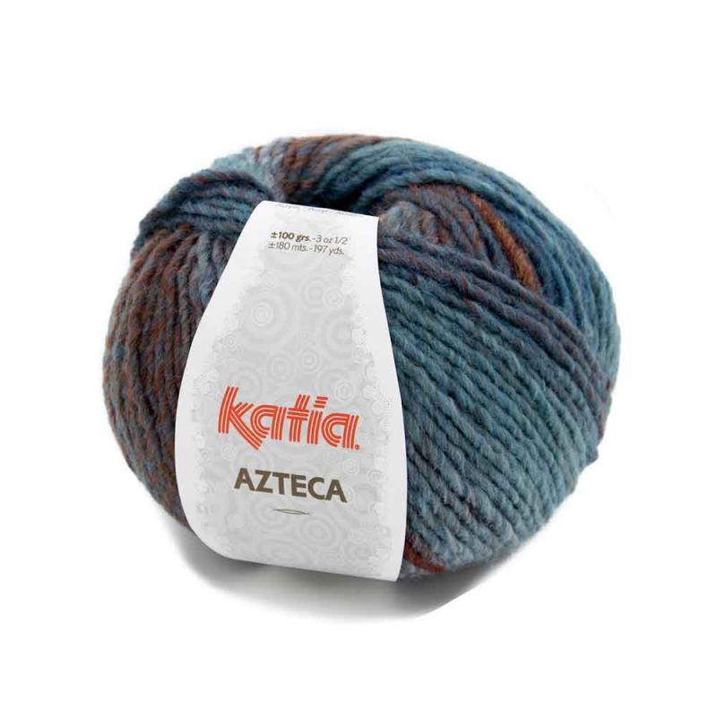 Azteca Farbe 7872 blau-rostrot-braun