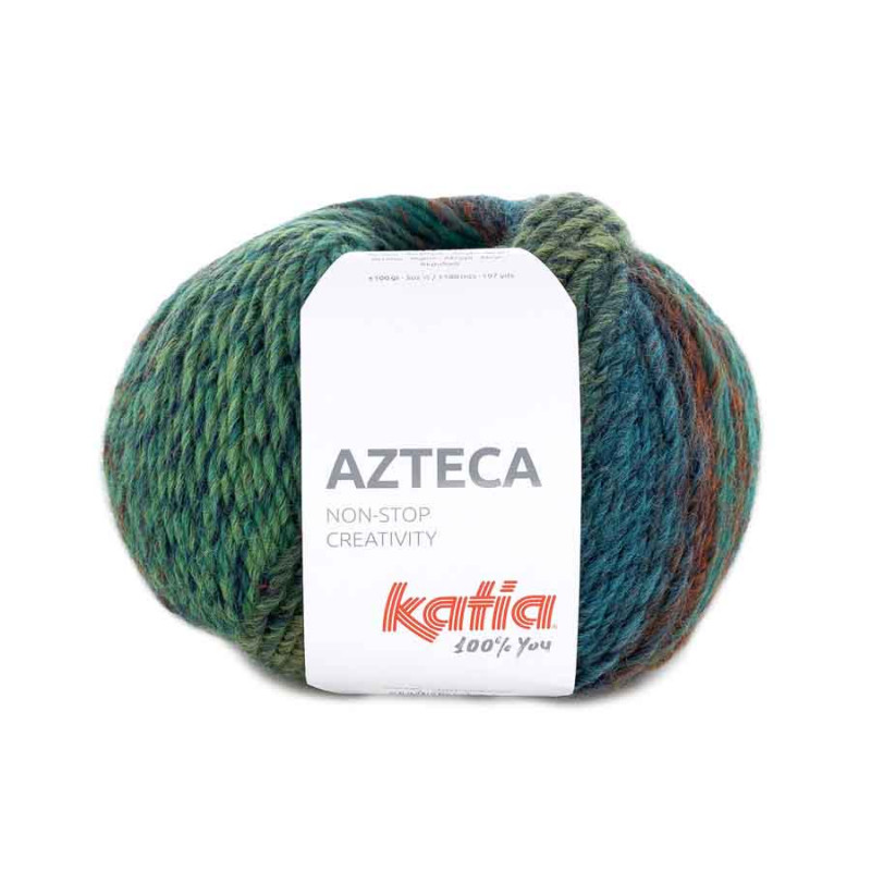 Azteca Farbe 7891 smaragdgrün-weinrot