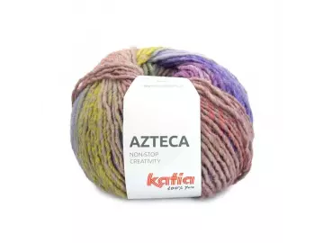 Azteca Farbe 7892 lila-grün-ocker