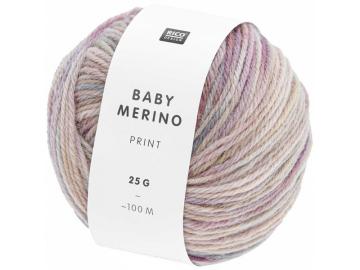 Baby Merino Print Farbe 11 lila-efeu