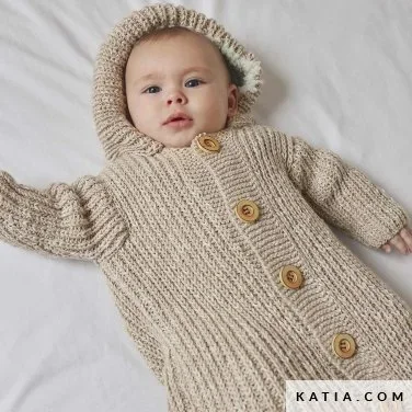Basic Merino Popcorn Farbe 105 beige-weiß