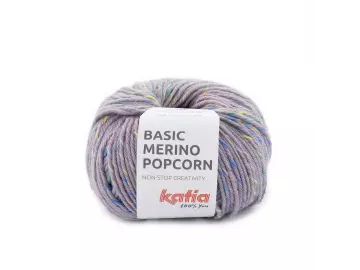 Basic Merino Popcorn Farbe 201 lavendel-mehrfarben
