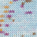 Basic Merino Tweed Farbe 406 wasserblau-ocker-fuchsia
