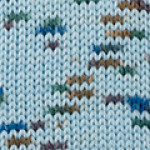Basic Merino Tweed Farbe 407 himmelblau-blau-braunbeige
