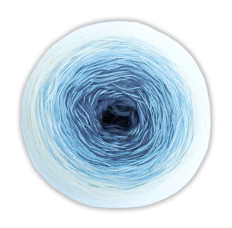 Bobbel Cotton Farbe 57 natur-hellblau