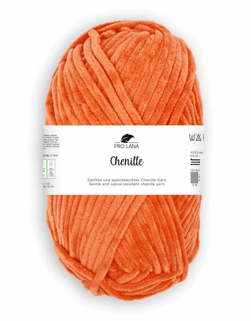 Chenille Farbe 27 orange