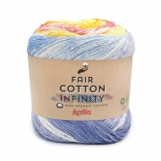 Fair Cotton Infinity Farbe 102 blau-pistaziengrün-gelb-orange