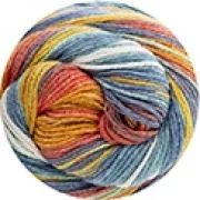 Fair Cotton Stretch Farbe 102 coralle-gelb-petrol