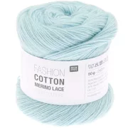 Fashion Cotton Merino Lace uni Farbe 005 hellblau