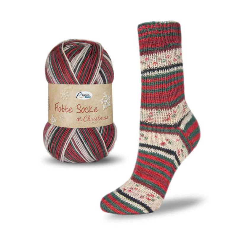 Flotte Socke Christmas 4-fach