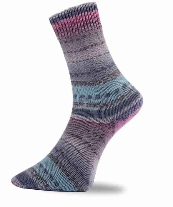 GS Silvretta Merino Extrafein Farbe 444.02 grau-türkis-rot