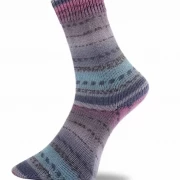 GS Silvretta Merino Extrafein Farbe 444.02 grau-türkis-rot