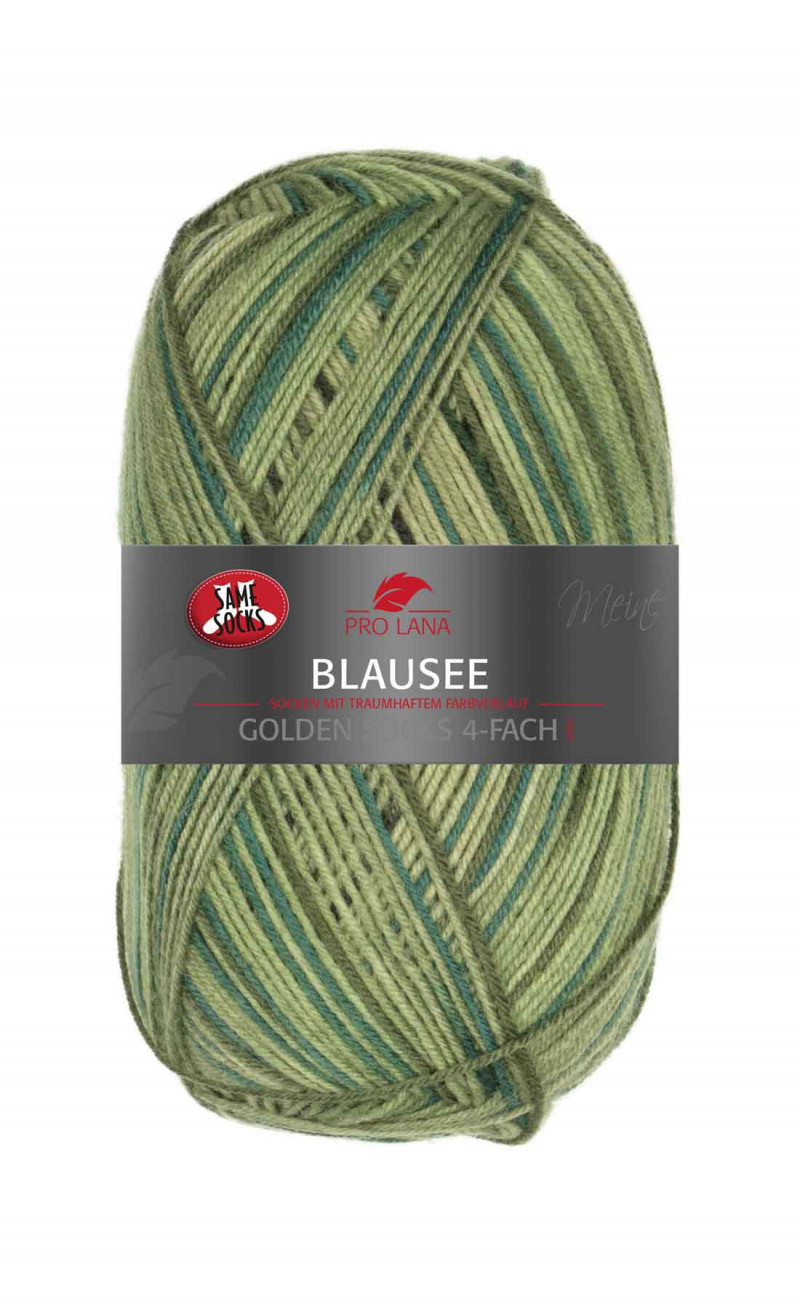 Golden Socks Blausee Farbe 368.07 olive-meliert