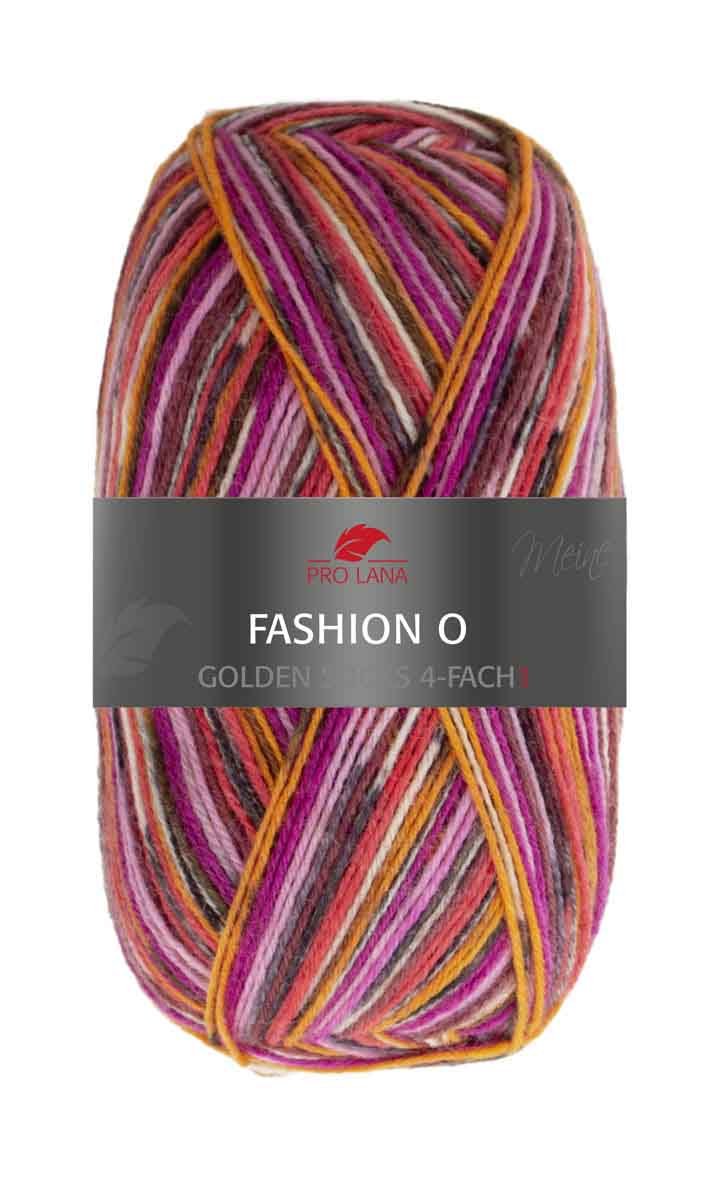 Golden Socks Fashion O Farbe 4203 orange-pink-braun
