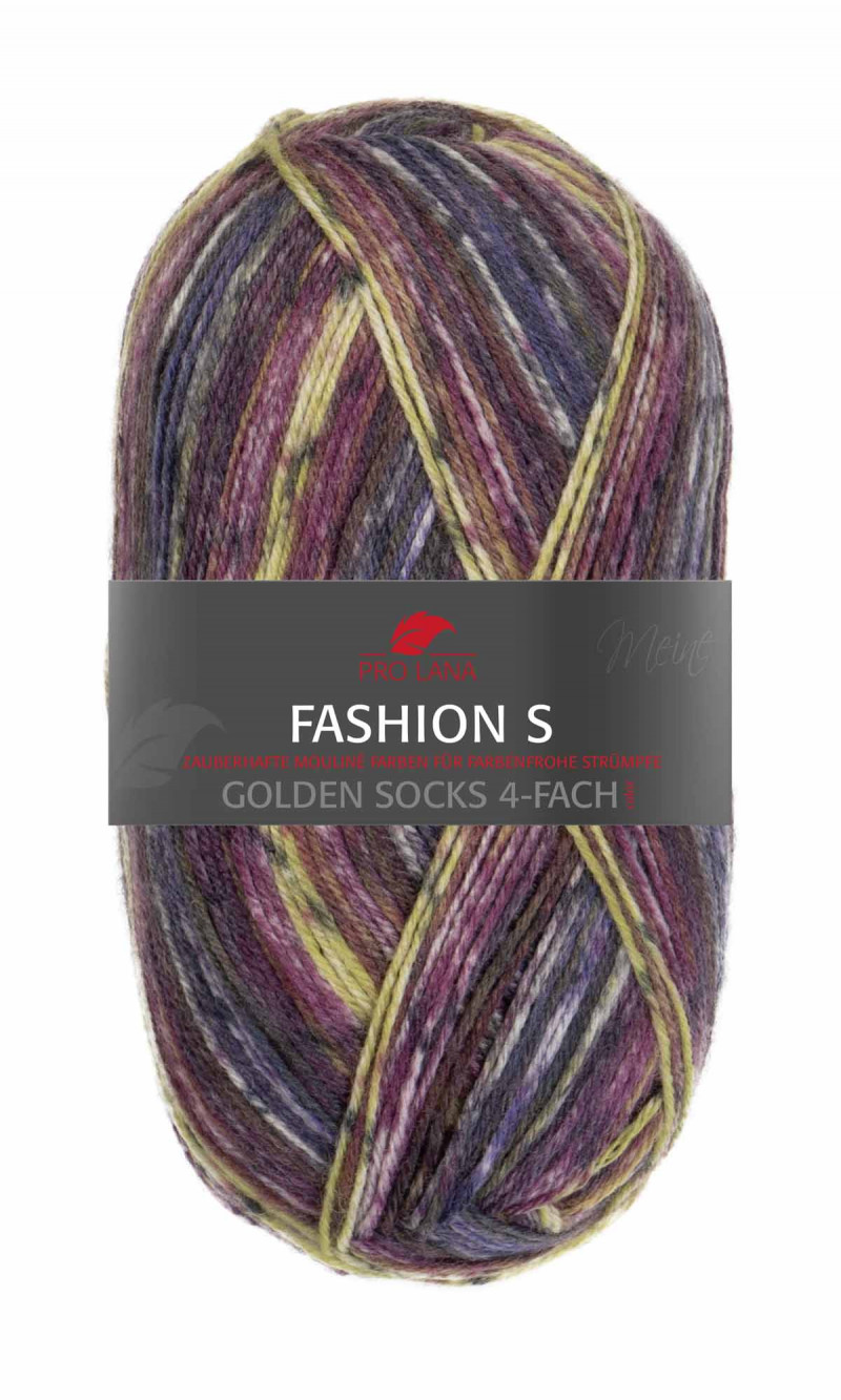 Golden Socks Fashion S Farbe 984 grau-aubergine