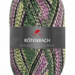 Golden Socks Rötenbach Farbe 645 senf-pink-grün