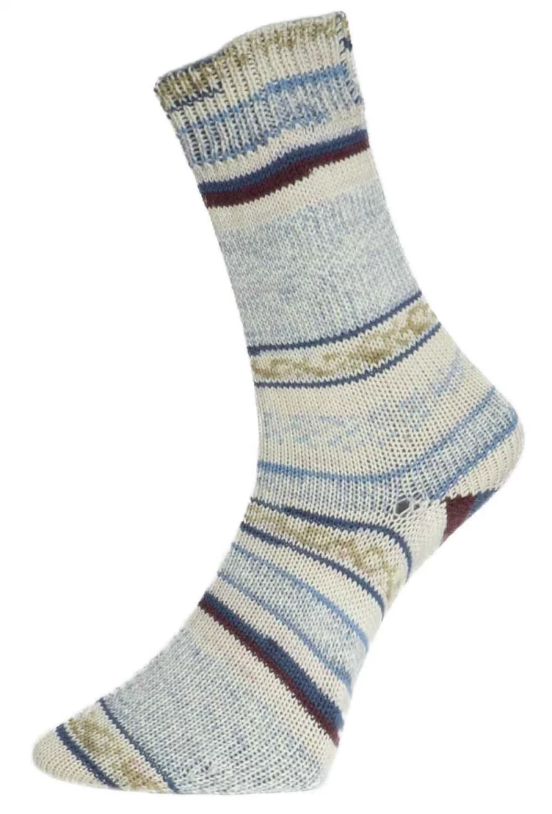 Golden Socks Triberg Farbe 660 hellblau-bunt
