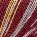 Kalevi-Socks Farbe 204 rot-braun-gelb-rostrot
