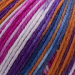 Kanerva Socks Farbe 102 fuchsia-orange-lila