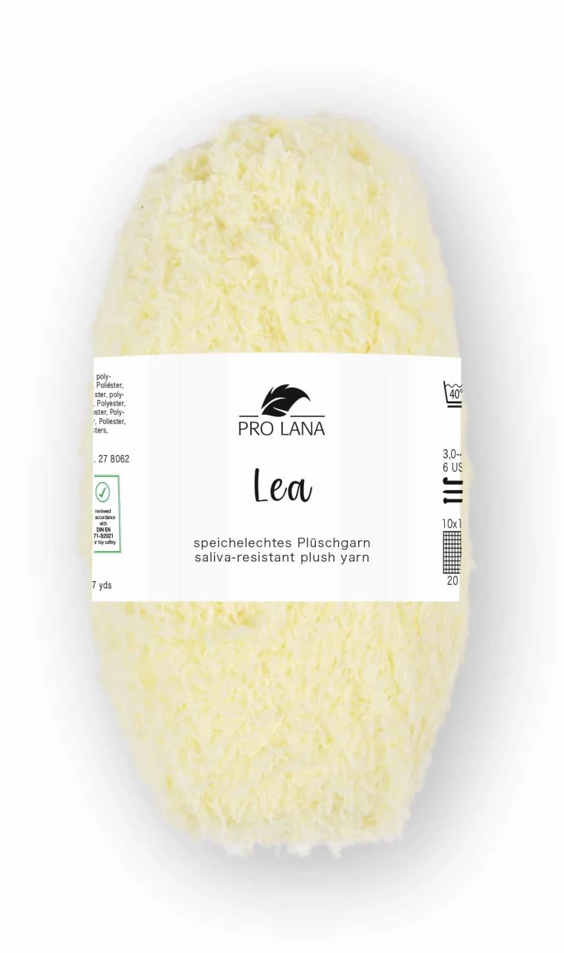 Lea (Teddygarn) Farbe 21 pastellgelb
