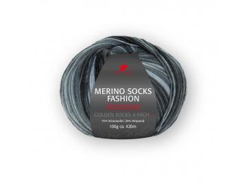 Merino Socks Fashion Farbe 989 hell-dunkelgrau