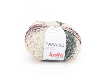 Paraiso Farbe 51 naturweiß-orange-braun-grünblau-perlbrombeer