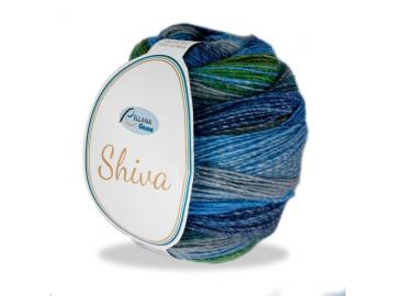 Shiva Farbe 104 hellgelb-lila-blau