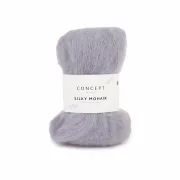 Silky Mohair Farbe 104 hellgrau