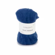 Silky Mohair Farbe 108 blau klein