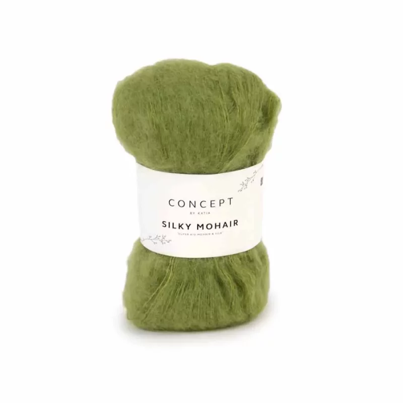Silky Mohair Farbe 120 grasgrün