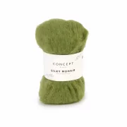 Silky Mohair Farbe 120 grasgrün