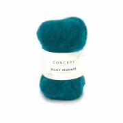 Silky Mohair Farbe 126 petrol