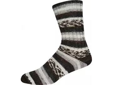 Supersocke 392 Alpaka Color Farbe 3220 braun-grau