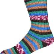 Supersocke 392 Alpaka Color Farbe 3221 blau-bunt
