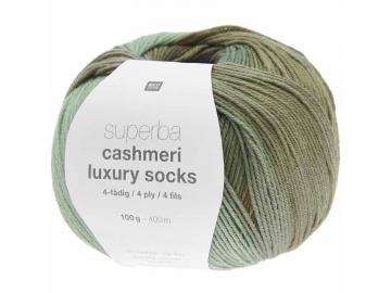 Superba Cashmeri Luxury Socks 4f. olive dégradé, 026