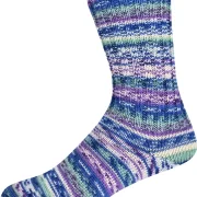Supersocke 407, Merino, 8f. Farbe 3318 blau-lila-lind-natur