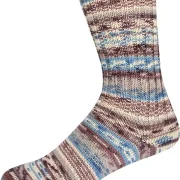 Supersocke 407, Merino, 8f. Farbe 3319 natur-braun-blau
