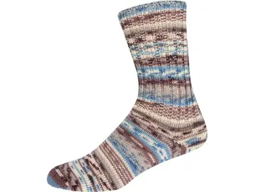 Supersocke 407, Merino, 8f. Farbe 3319 natur-braun-blau