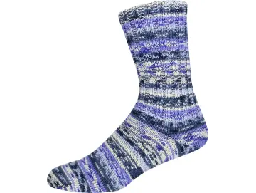 Supersocke 407, Merino, 8f. Farbe 3321 natur-blau